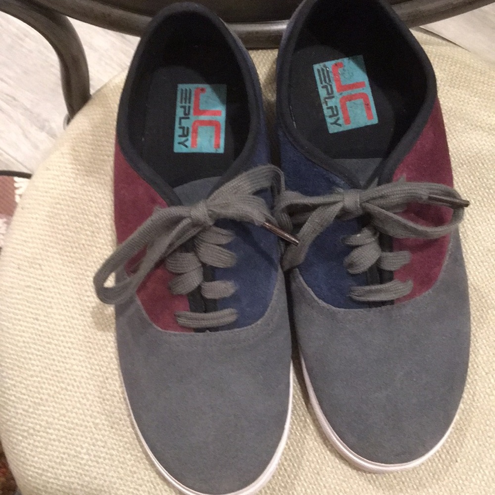 JM Play multi-colored suede sneakers